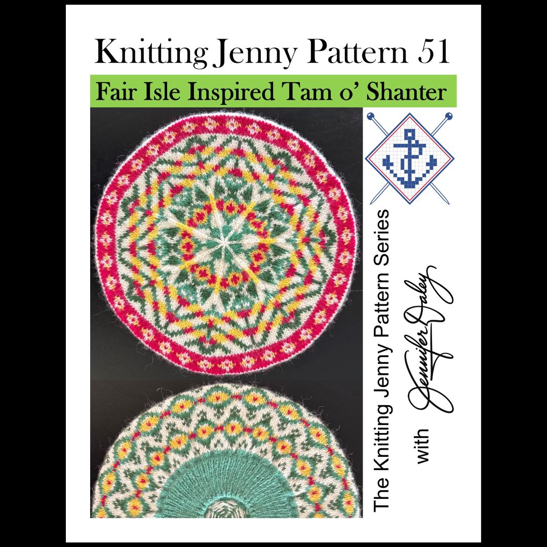 Knitting Jenny Pattern 51: Fair Isle Inspired Tam o’ Shanter