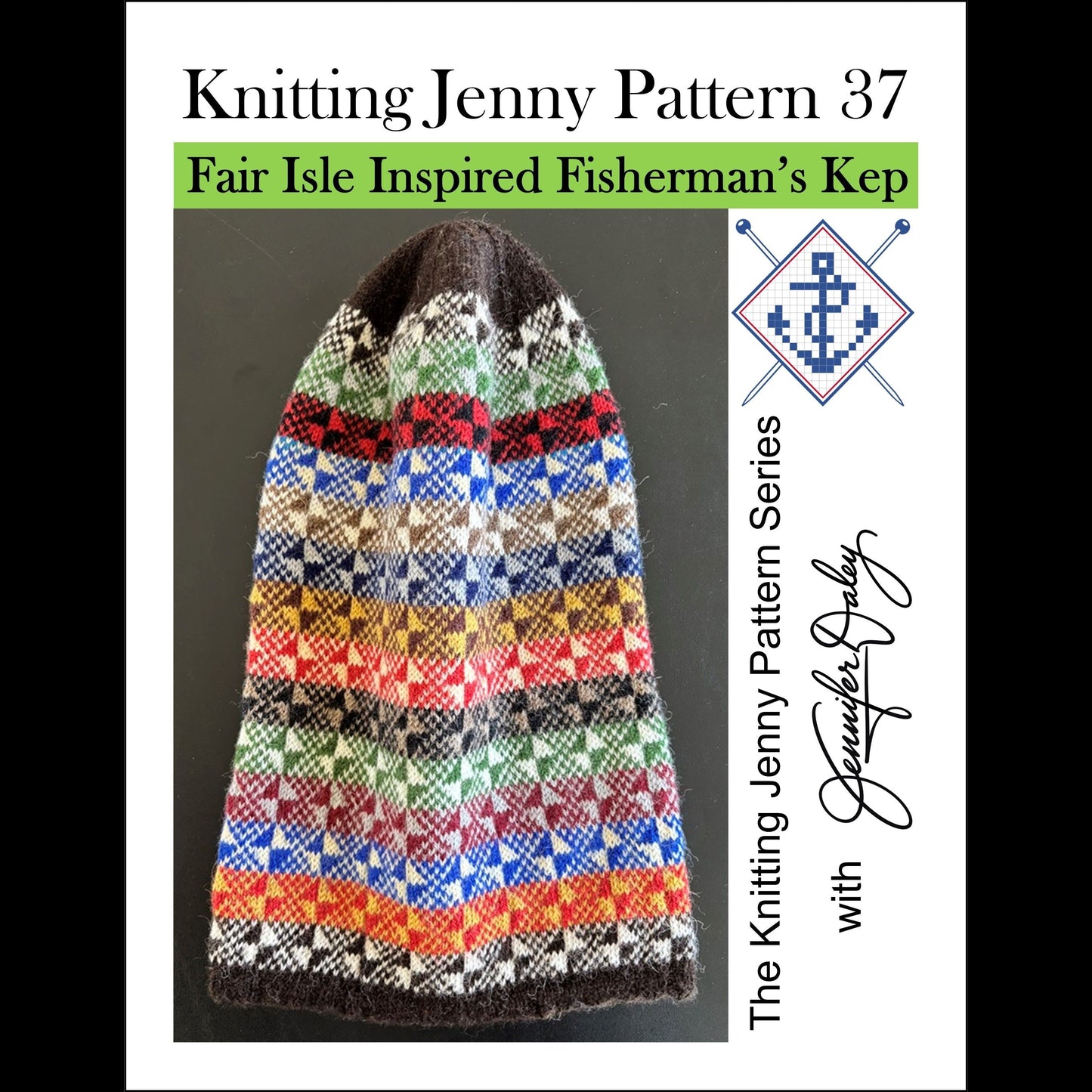 Knitting Jenny Pattern 37: Fair Isle Inspired Fisherman’s Kep