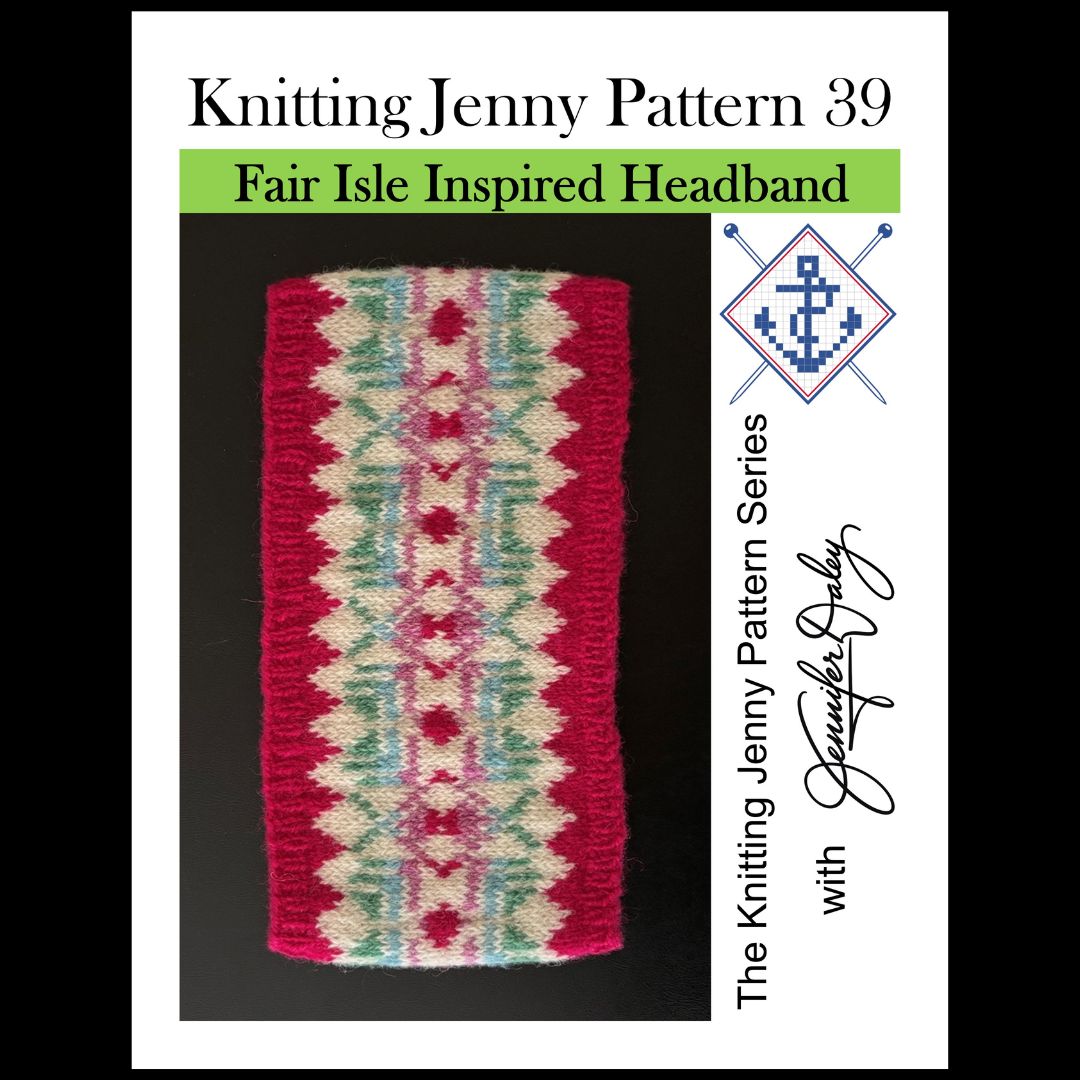 Knitting Jenny Pattern 39: Fair Isle Inspired Headband