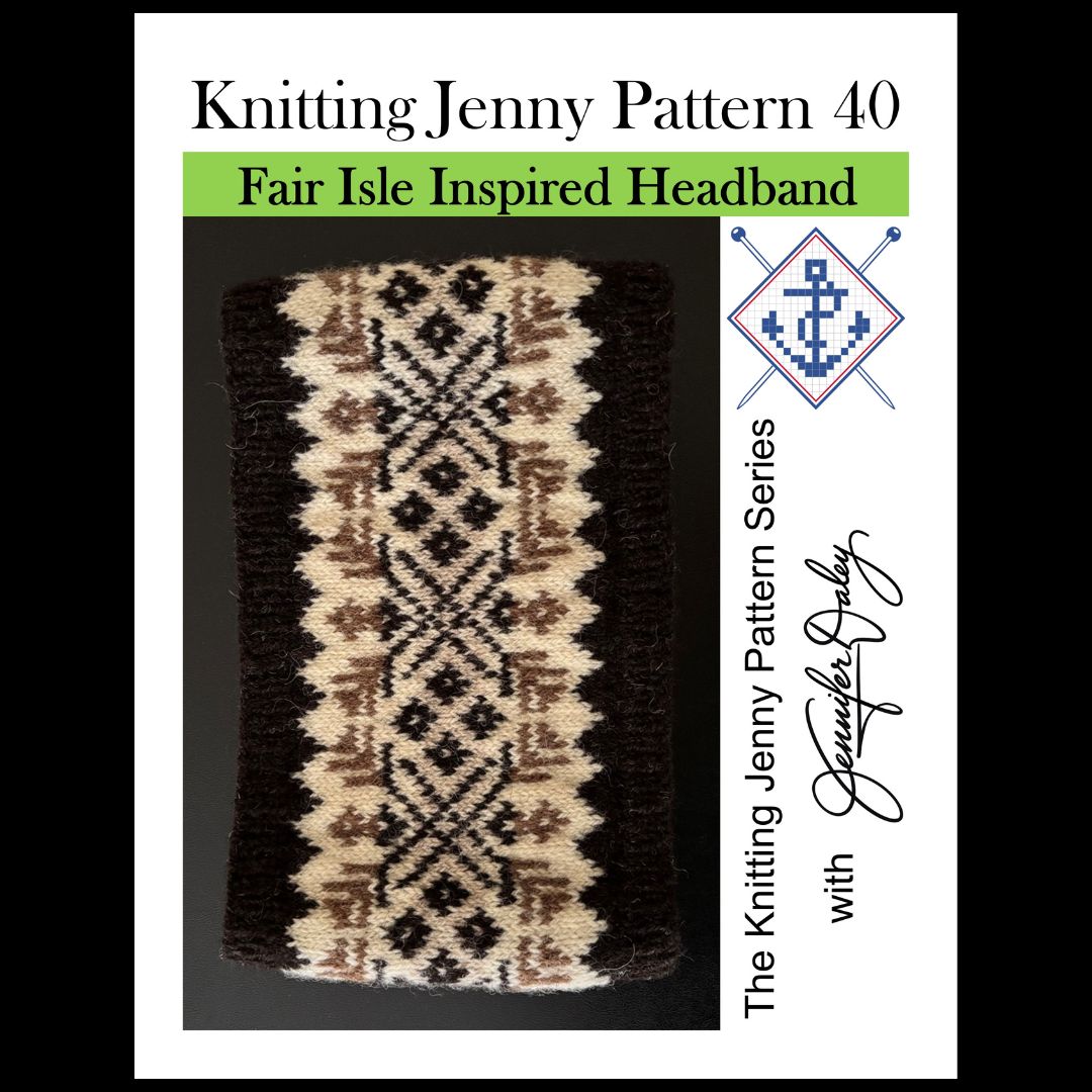 Knitting Jenny Pattern 40: Fair Isle Inspired Headband