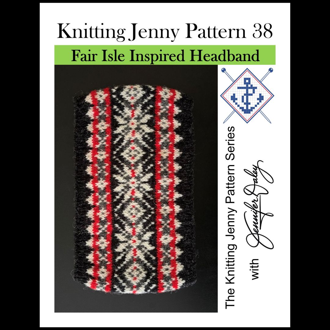 Knitting Jenny Pattern 38: Fair Isle Inspired Headband