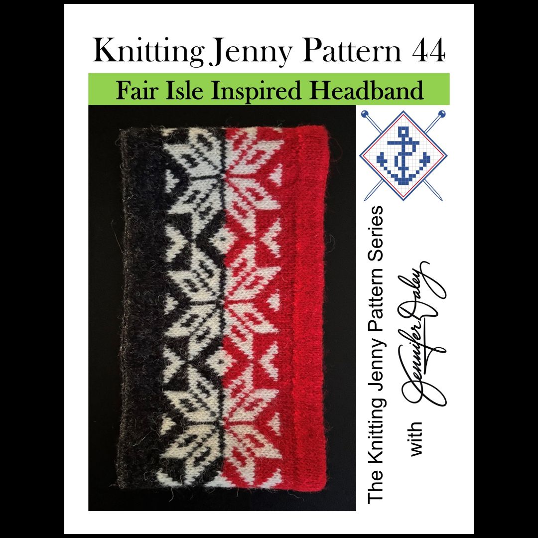 Knitting Jenny Pattern 44: Fair Isle Inspired Headband