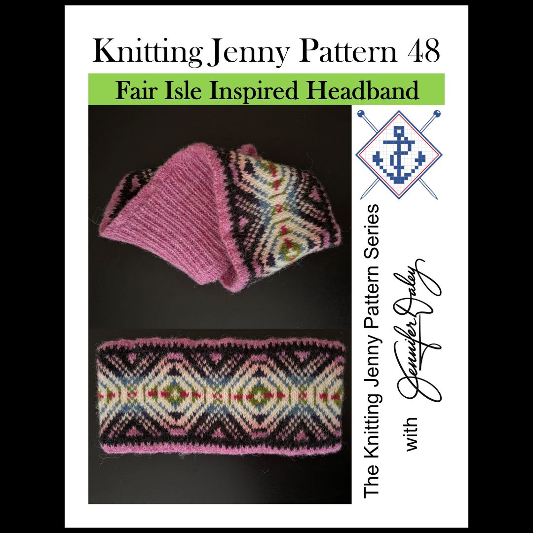 Knitting Jenny Pattern 48: Fair Isle Inspired Headband