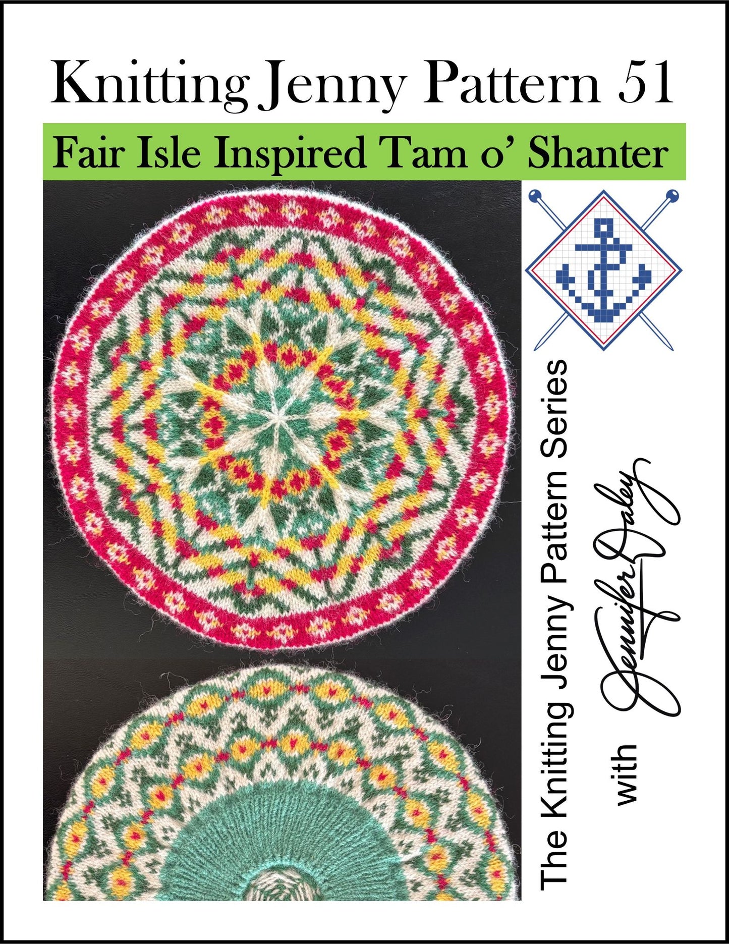 Knitting Jenny Pattern 51: Fair Isle Inspired Tam o’ Shanter