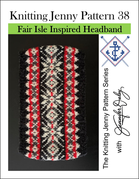 Knitting Jenny Pattern 38: Fair Isle Inspired Headband