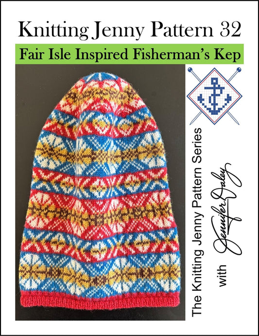 Knitting Jenny Pattern 32: Fair Isle Inspired Fisherman’s Kep