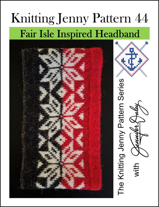 Knitting Jenny Pattern 44: Fair Isle Inspired Headband