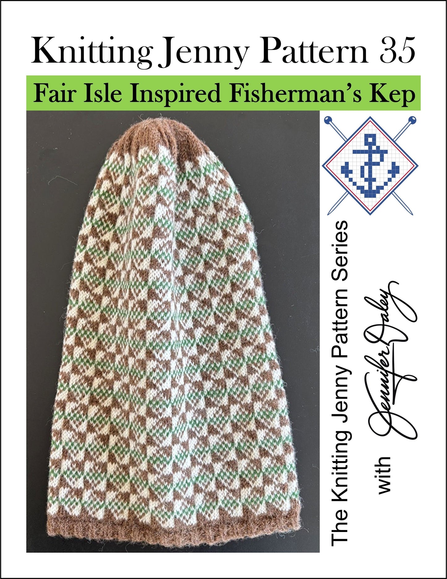 Knitting Jenny Pattern 35: Fair Isle Inspired Fisherman’s Kep