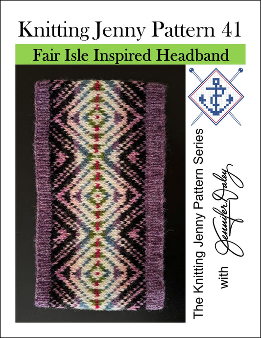 Knitting Jenny Pattern 41: Fair Isle Inspired Headband